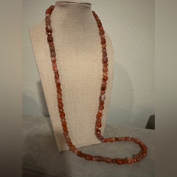 Hessonite Garnet Bead Necklace by Jay King - Picture 4 of 11